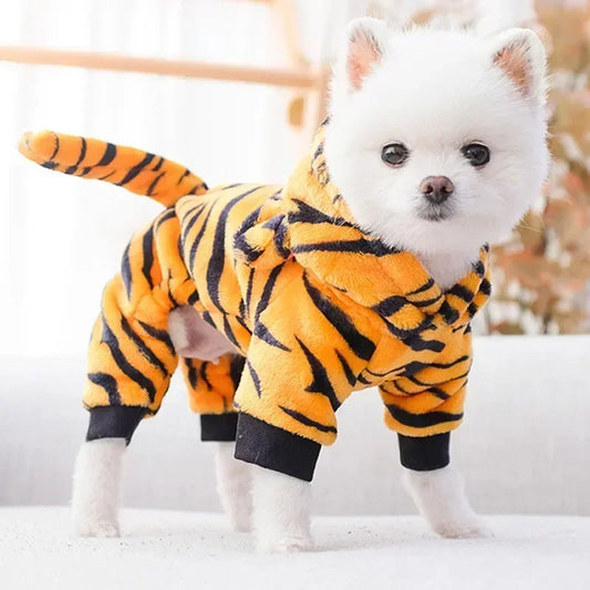 Soft Fleece Dog Jumpsuit Coat For Dogs All Season Wear