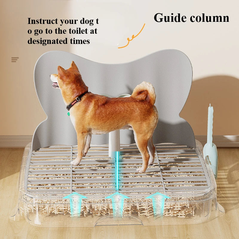 Dog Toilet Detachable Leak Proof Pet Potty with Simulated Catheter Non Slip Grille for Small and Medium Sized Dogs