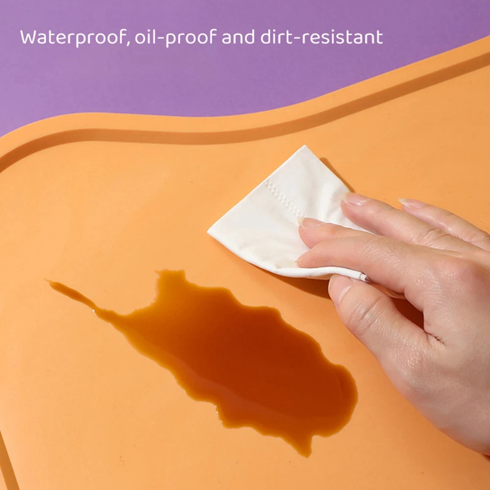 Silicone Pet Feeding Mat for Dogs and Cats Non Stick Waterproof Food Pad Puppy Feeder Water Cushion Placemat 45x29.5cm