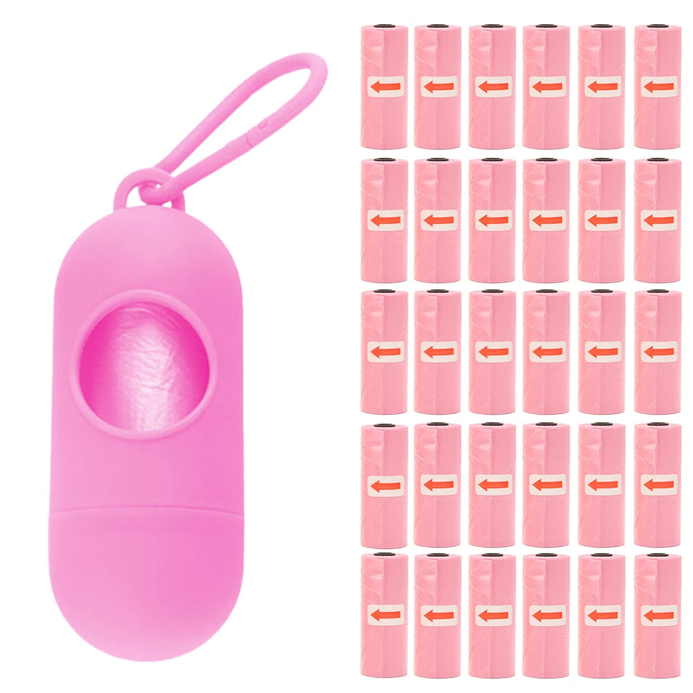 Shunmaii Dog Poop Bag Dispenser 450 Count Unscented Bags