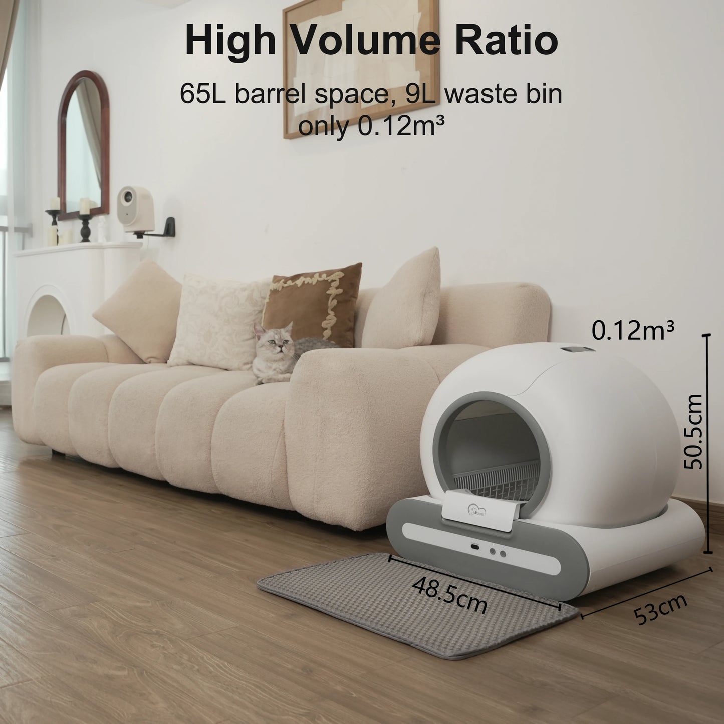 DOEL Automatic Self Cleaning Litter Box With App Control