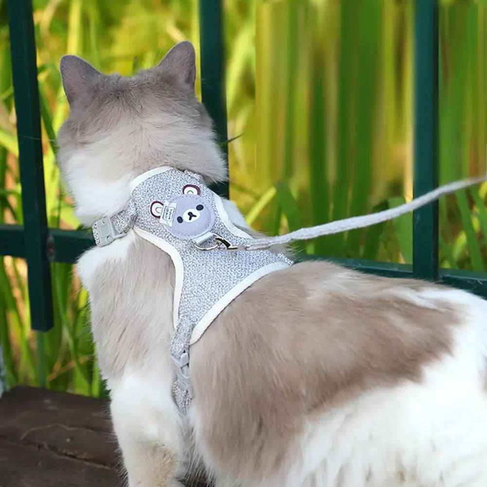 Adjustable Breathable Pet Harness and Leash for Small Dogs and Cats by NoEnName