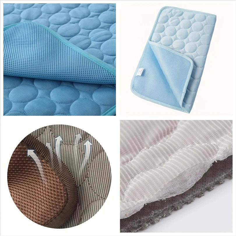 Extra Large Dog Cooling Mat Summer Pet Cold Bed for All Breeds