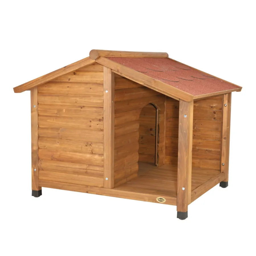 Natura Lodge Weatherproof Outdoor Dog House With Porch