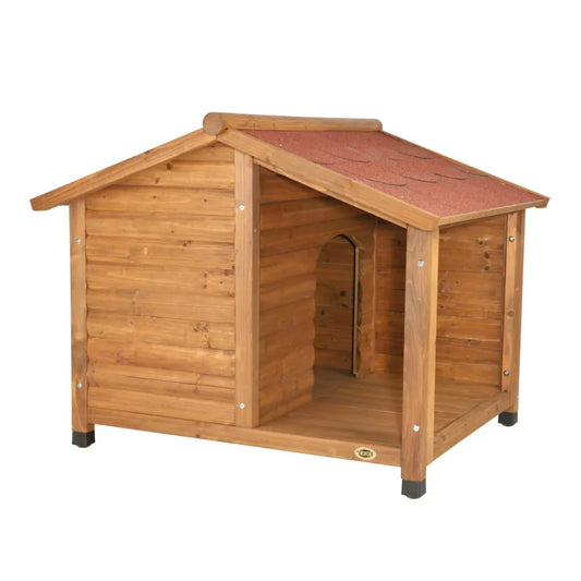 Natura Lodge Weatherproof Outdoor Dog House With Porch