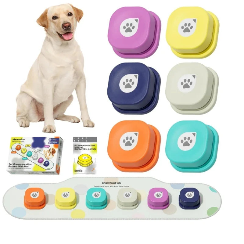 Mewoofun Interactive Voice Recording Dog Training Button Set