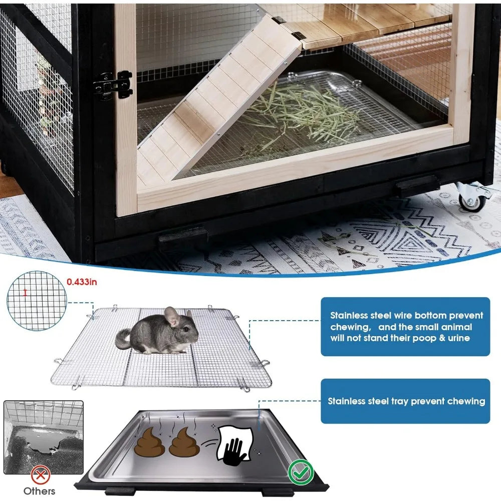 Hign Concerned Ferret Cage 5 Levels Stainless Steel Tray