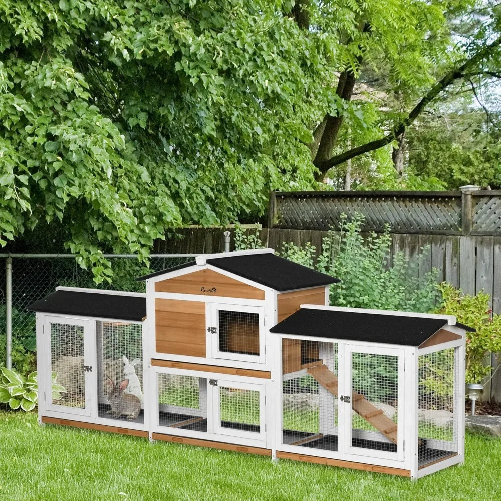 RBX Wooden Bird Hutch Playpen With Double Side Run Boxes