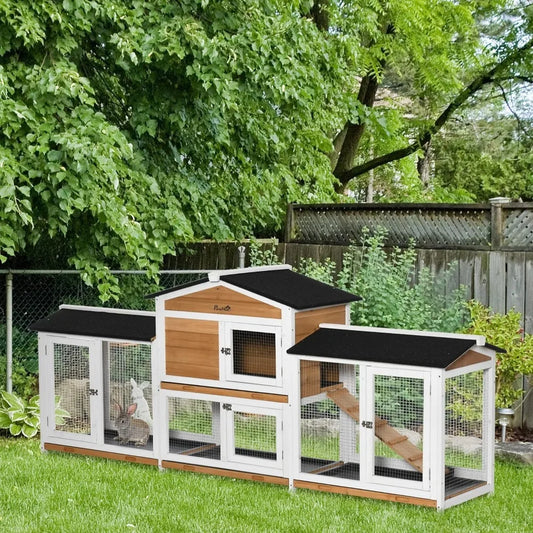 RBX Wooden Bird Hutch Playpen With Double Side Run Boxes