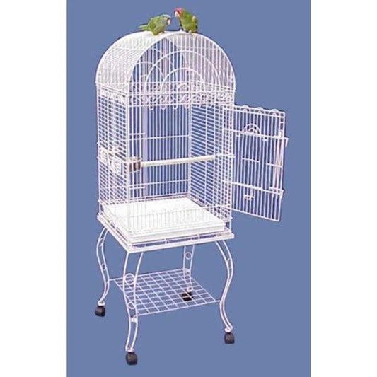 Gap Hana Hut Dometop Bird Cage With Stand Stainless Steel