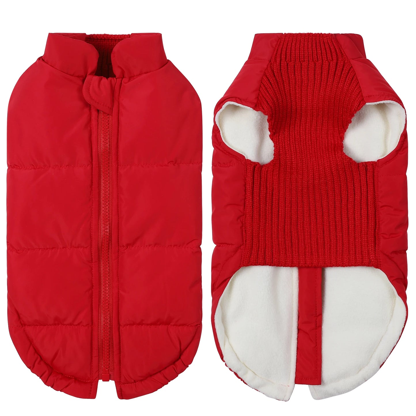 Warm Knitted Dog Vest Jacket for Autumn Winter Small Breeds