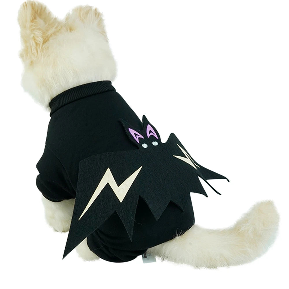 Funny Cartoon Bat Costume for Small Dogs and Cats Jumpsuit